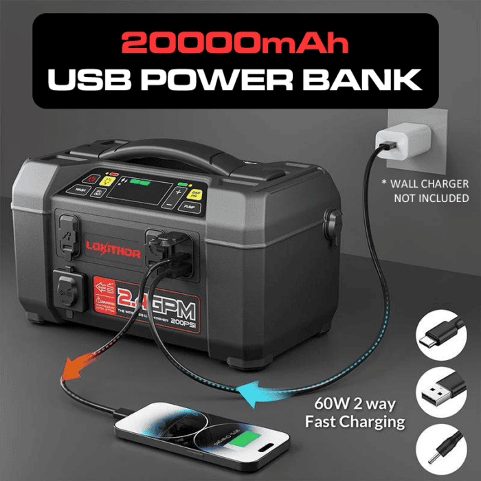 LOKITHOR Buddy 5-in-1 Jump Starter - Image 2