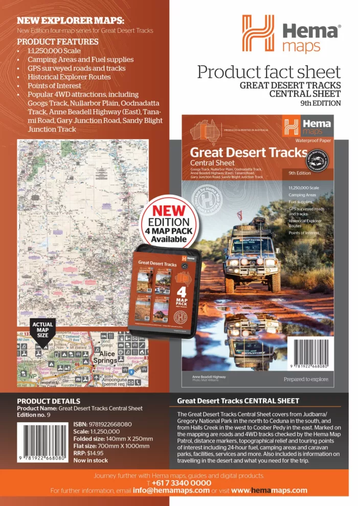 Great Desert Tracks Central Sheet Map - Image 3