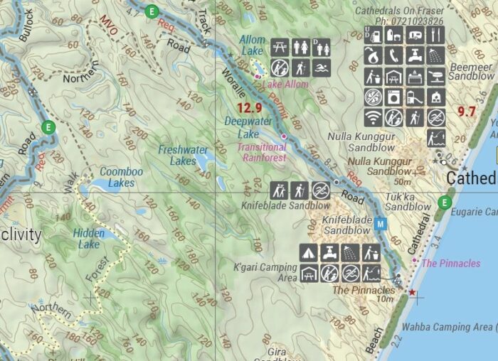 Fraser Island (K'Gari) Map - Image 4