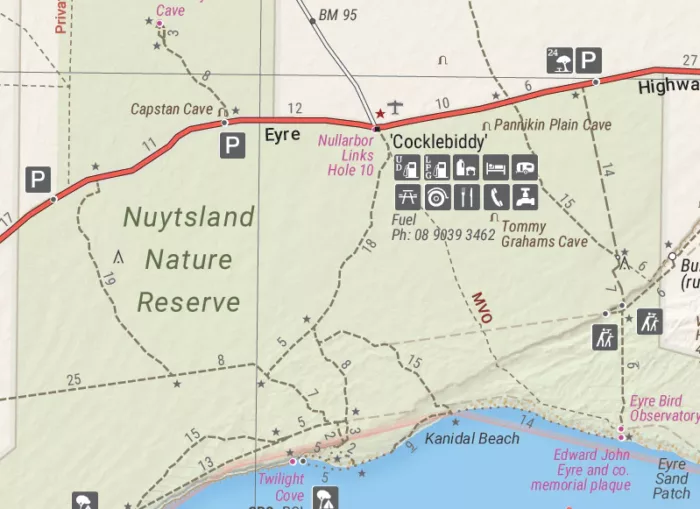 Nullarbor Plain - Western Map - Kalgoorlie to Border Village - Image 4