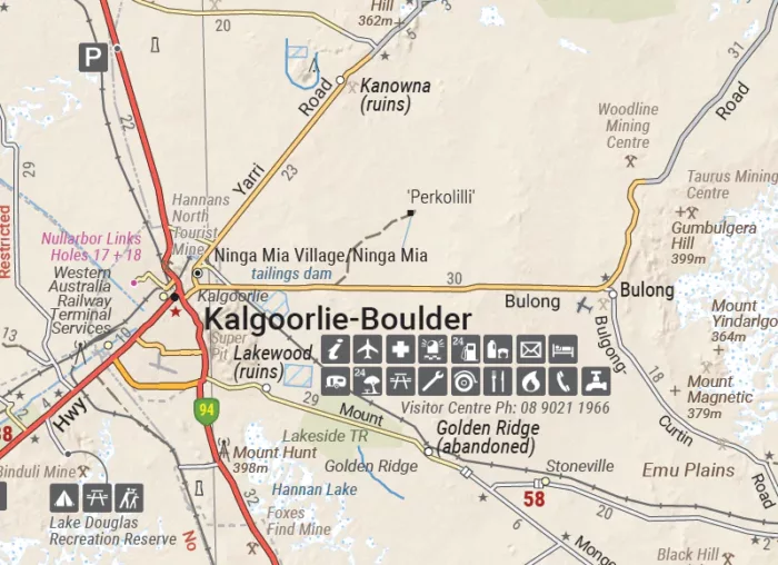 Nullarbor Plain - Western Map - Kalgoorlie to Border Village - Image 2