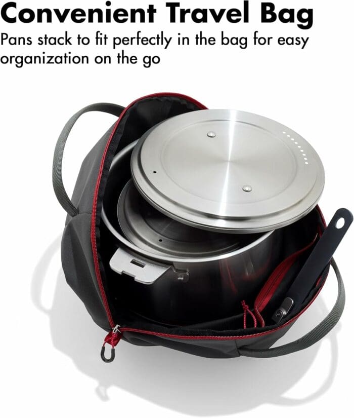 OXO Outdoor Camp Cookware Set with Travel Bag - Image 2