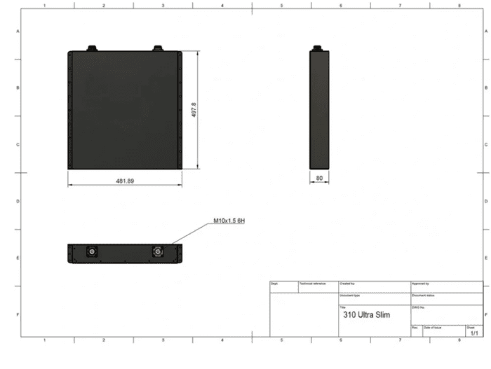 Shervey S3 Ultra Slim LiFePO4 Battery 12V 310AH - Image 3